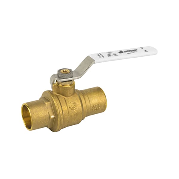 1/2" F1807 - 2 Piece, Full Port, Solder Connection, Dezincification Resistant Brass, 600 WOG