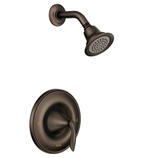 Moen Eva Single-Handle Posi-Temp Trim Kit with Eco-Performance Showerhead in Oil Rubbed Bronze (Valve Sold Separately)