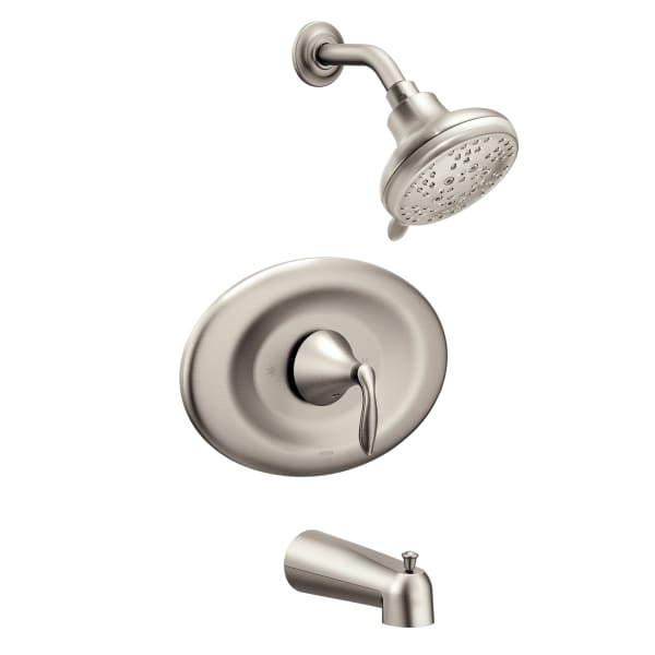 Moen Eva Brushed nickel Posi-Temp(R) tub/shower
