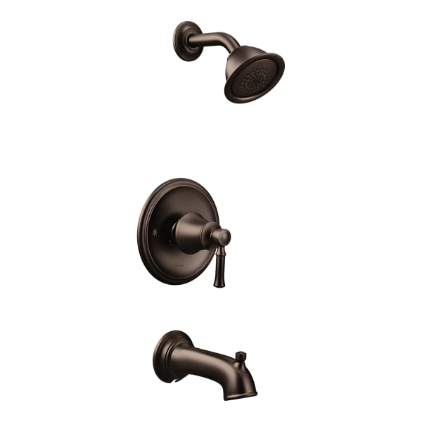 Moen Dartmoor Posi-Temp Single-Handle Wall-Mount Faucet Trim Kit in Oil Rubbed Bronze (Valve Sold Separately)