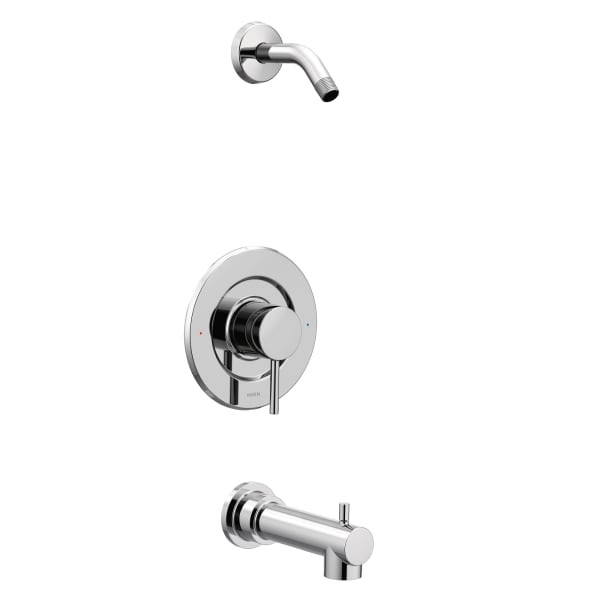 Moen Align Single-Handle Posi-Temp Tub and Shower Faucet Trim Kit in Chrome (Shower Head and Valve Not Included)