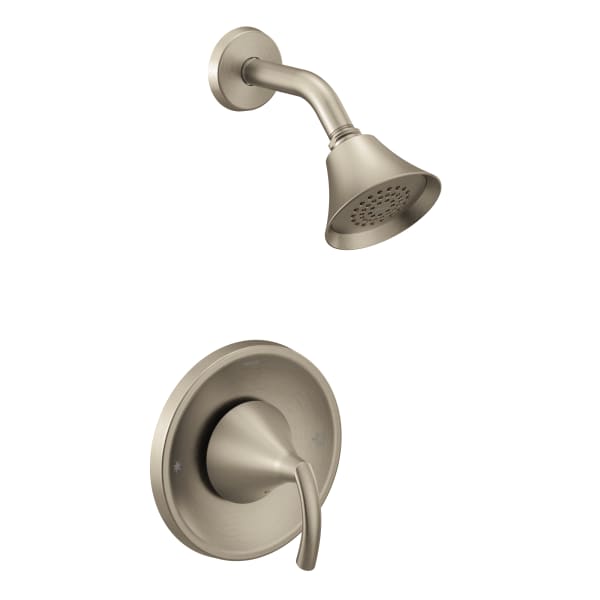 Moen Glyde 1-Spray Single-Handle Posi-Temp Shower Faucet Trim Kit in Brushed Nickel (Valve Sold Separately)