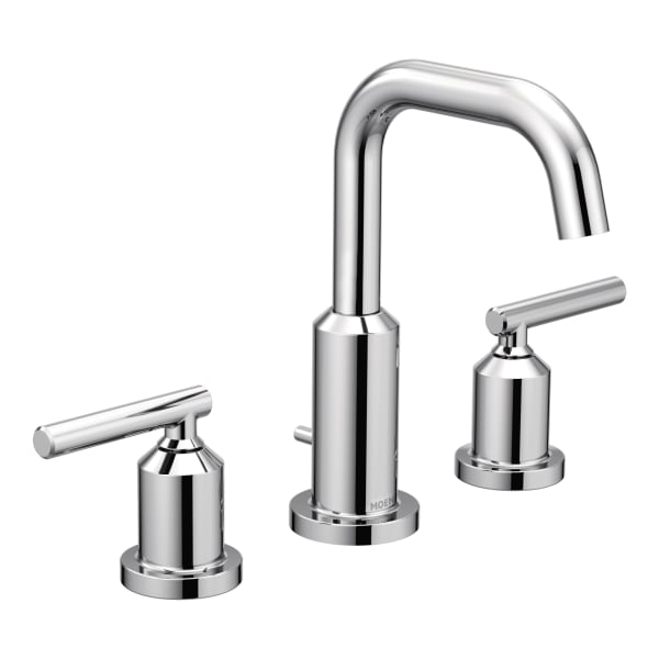 Moen Gibson 8 in. Widespread 2-Handle High-Arc Bathroom Faucet in Chrome (Valve Not Included)