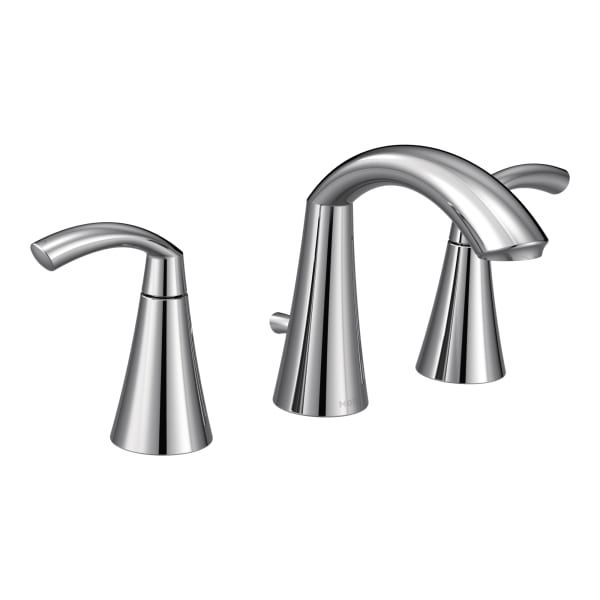 Moen Glyde 8 in. Widespread 2-Handle High-Arc Bathroom Faucet in Chrome