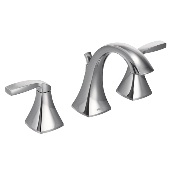Moen Voss 8 in. Widespread 2-Handle High-Arc Bathroom Faucet Trim Kit in Chrome (Valve Not Included)
