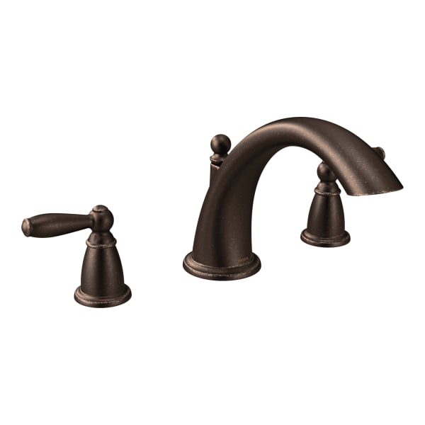 Moen Brantford 2-Handle Deck-Mount Roman Tub Faucet Trim Kit in Oil Rubbed Bronze (Valve Sold Separately)