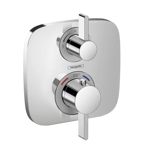 hansgrohe Ecostat E Thermostatic Trim with Volume Control and Diverter in Chrome