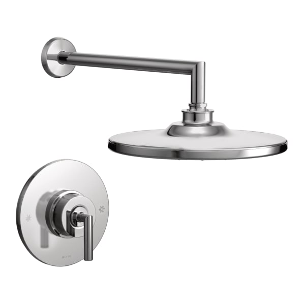 Moen Arris Single-Handle 1-Spray Posi-Temp Eco-Performance Shower Faucet Trim Kit in Chrome (Valve Sold Separately)