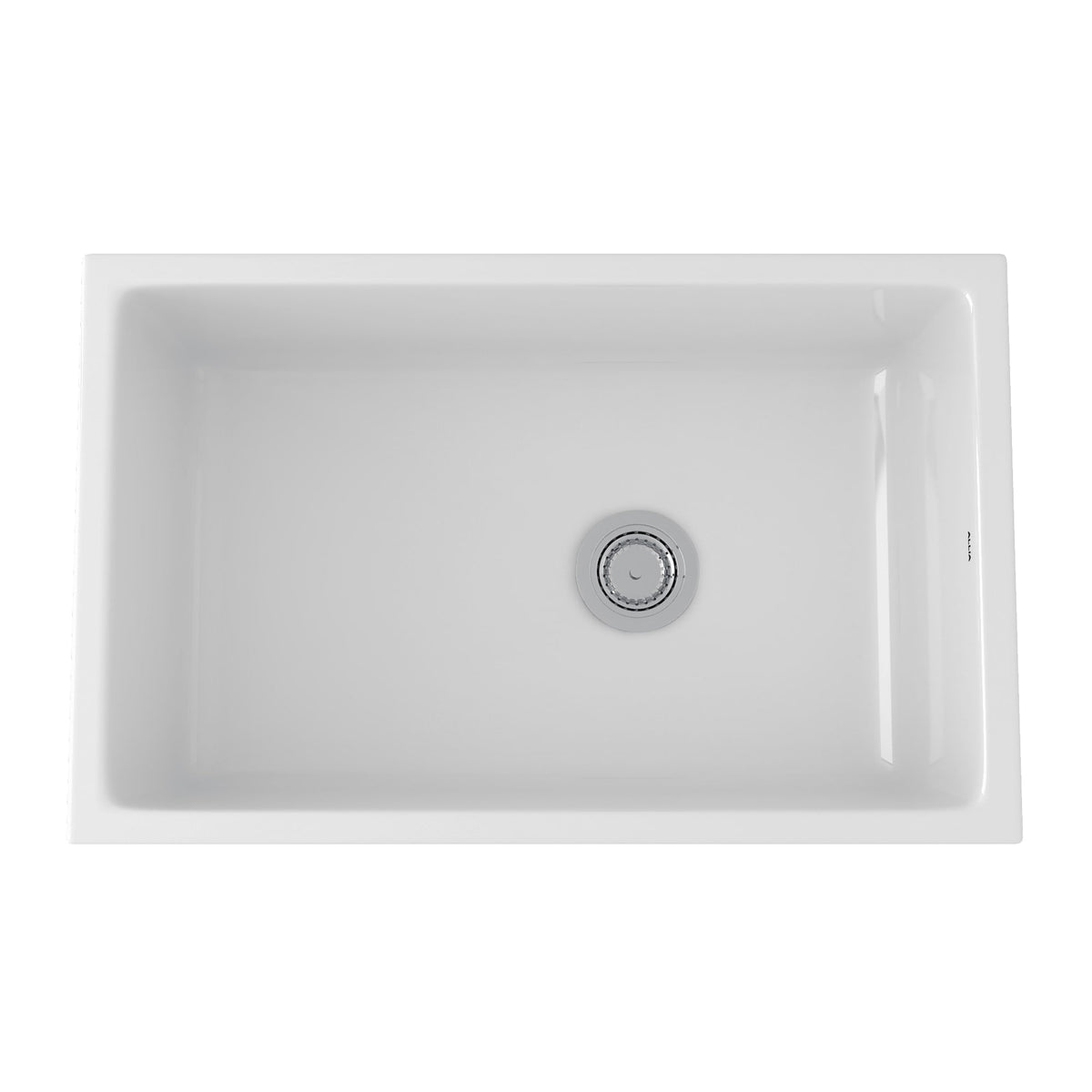 Rohl 6307-00 Allia® 32" Fireclay Single Bowl Undermount Kitchen Sink in White
