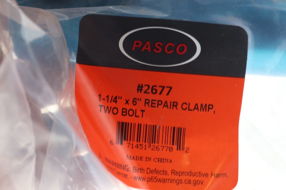 Pasco 1-1/4" x 6" Repair Clamp