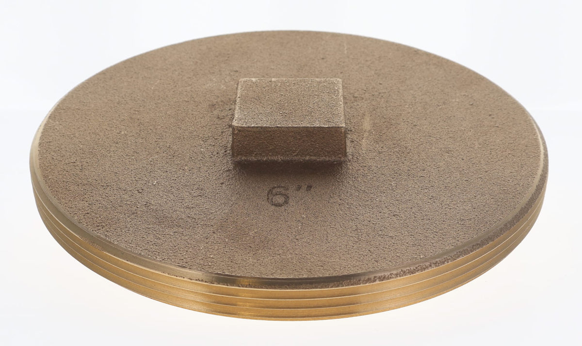Pasco 6" Brass Clean-Out Plug Raised Head