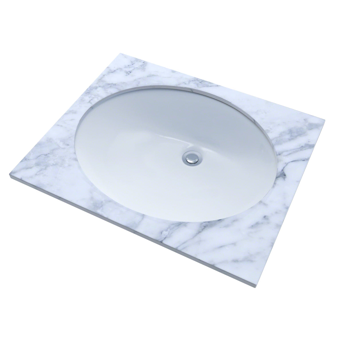 TOTO® 17" x 14" Oval Undermount Bathroom Sink, Cotton White - LT569#01