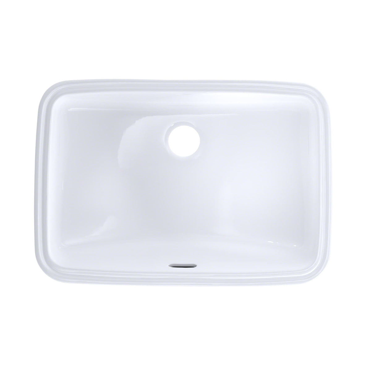 TOTO® 19" x 12-3/8" Rectangular Undermount Bathroom Sink with CEFIONTECT, Cotton White - LT542G#01