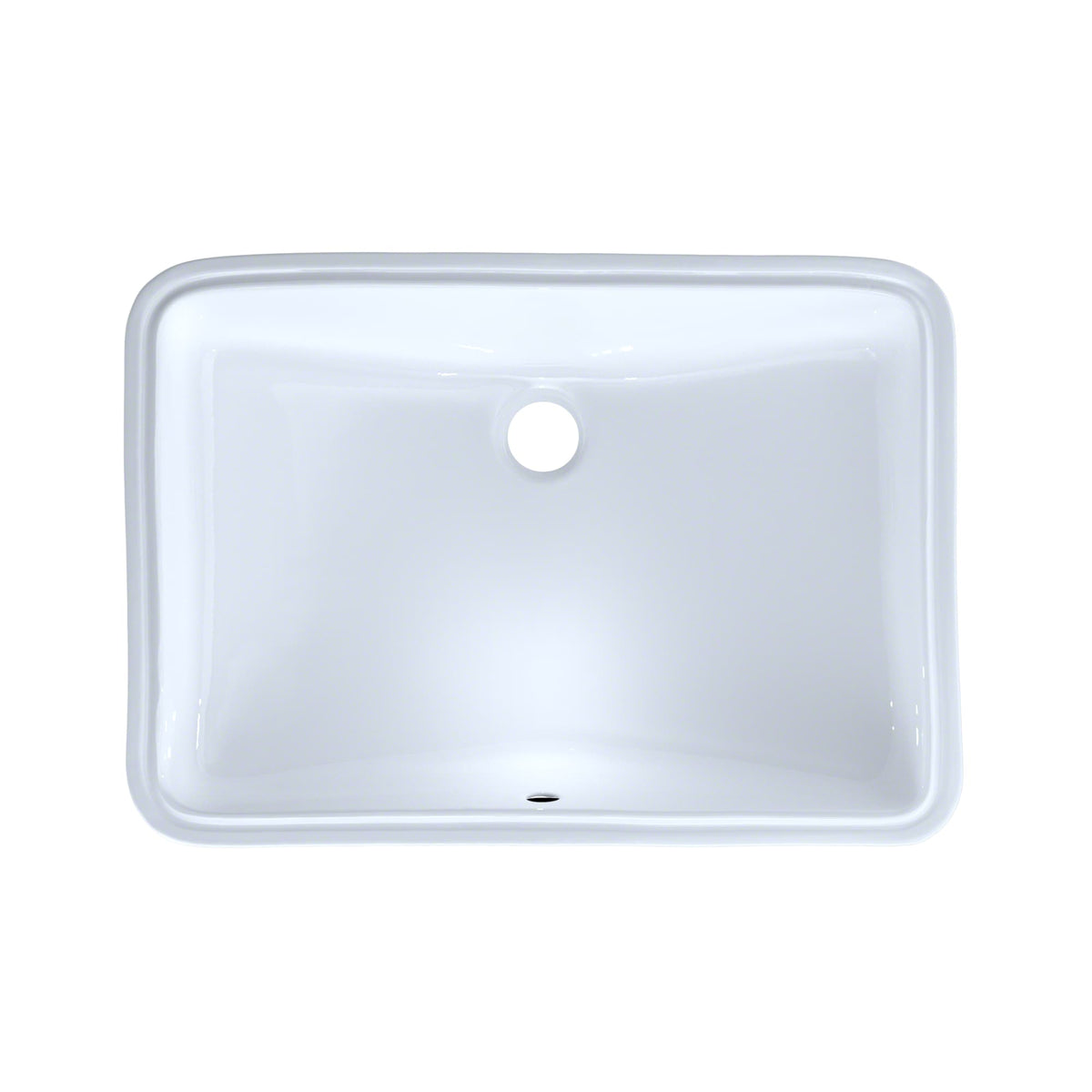TOTO® 21-1/4" x 14-3/8" Large Rectangular Undermount Bathroom Sink with CEFIONTECT, Cotton White - LT540G#01