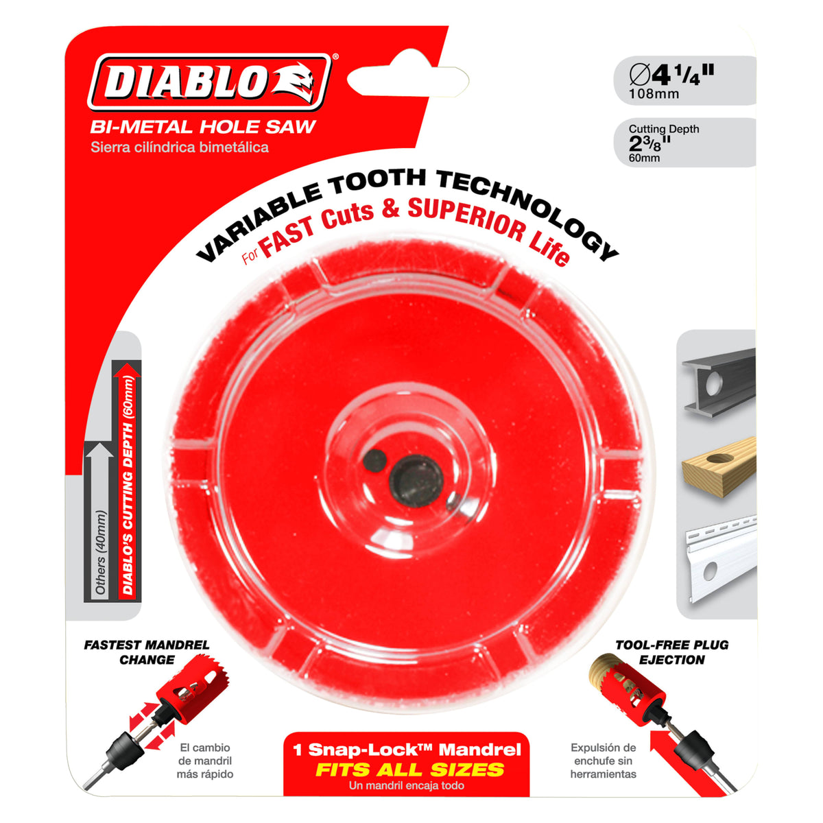 Diablo 4-1/8" Bi-Metal Hole Saw
