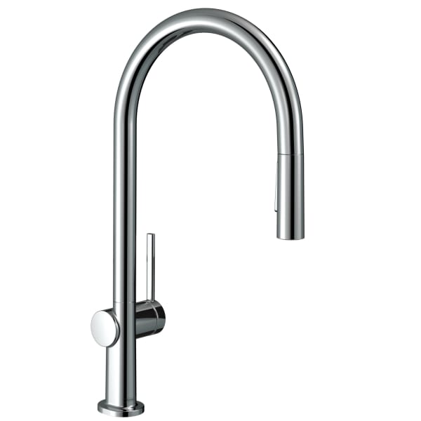 hansgrohe Talis N HighArc Kitchen Faucet, O-Style 2-Spray Pull-Down, 1.75 GPM in Chrome