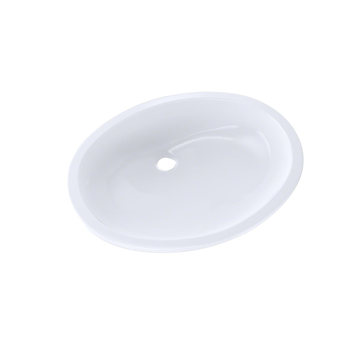Toto LT597G#01 Dantesca Oval Undermount Bathroom Sink with CEFIONTECT, Cotton White