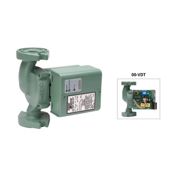 0013-VDT Series - Variable Speed Delta-T Diff. Temp., Cast Iron. Integral Flow Check in box, 115V/60/1, Flanged, Rotated