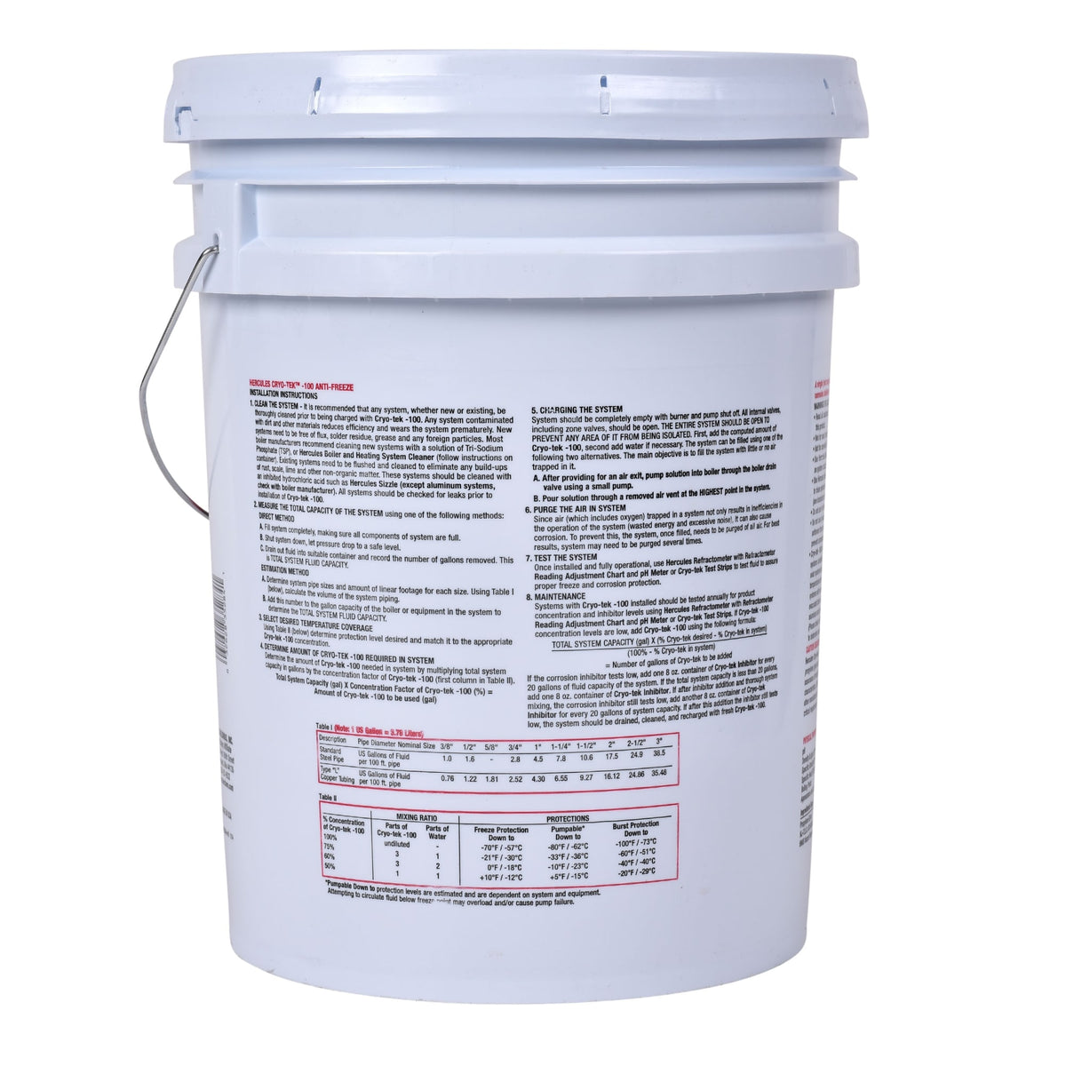 Hercules® 5 Gallon Cryo-Tek™ -100 Antifreeze