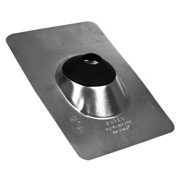 Oatey® 1.25 in. - 1.5 in. Galvanized No-Calk 9 in. x 12.5 in. Base Roof Flashing