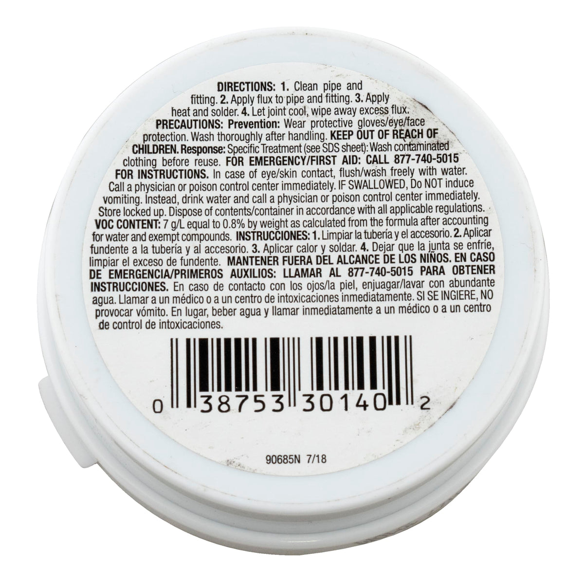 Oatey® 1.7 oz. H-20® 95 Water Soluble Tinning Flux