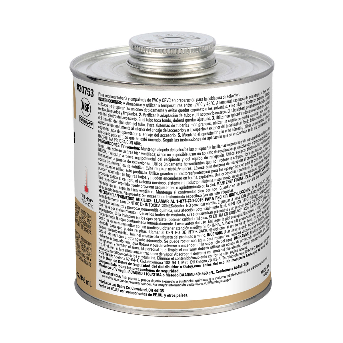 Oatey® 32 oz. Clear Primer