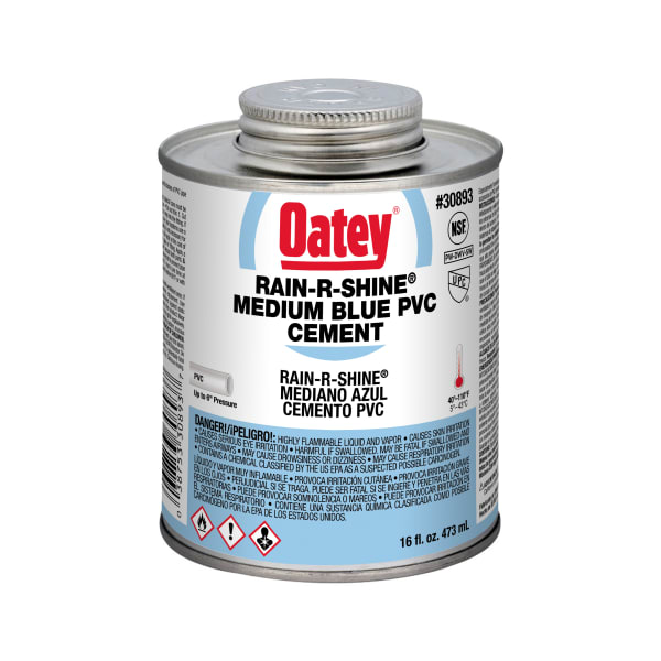 Oatey® 16 oz. PVC Rain-R-Shine® Blue Cement