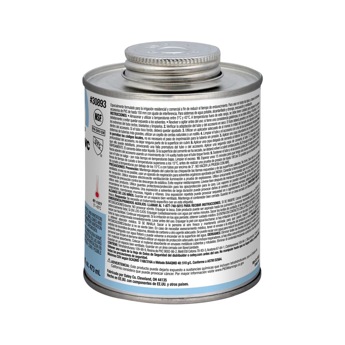 Oatey® 16 oz. PVC Rain-R-Shine® Blue Cement