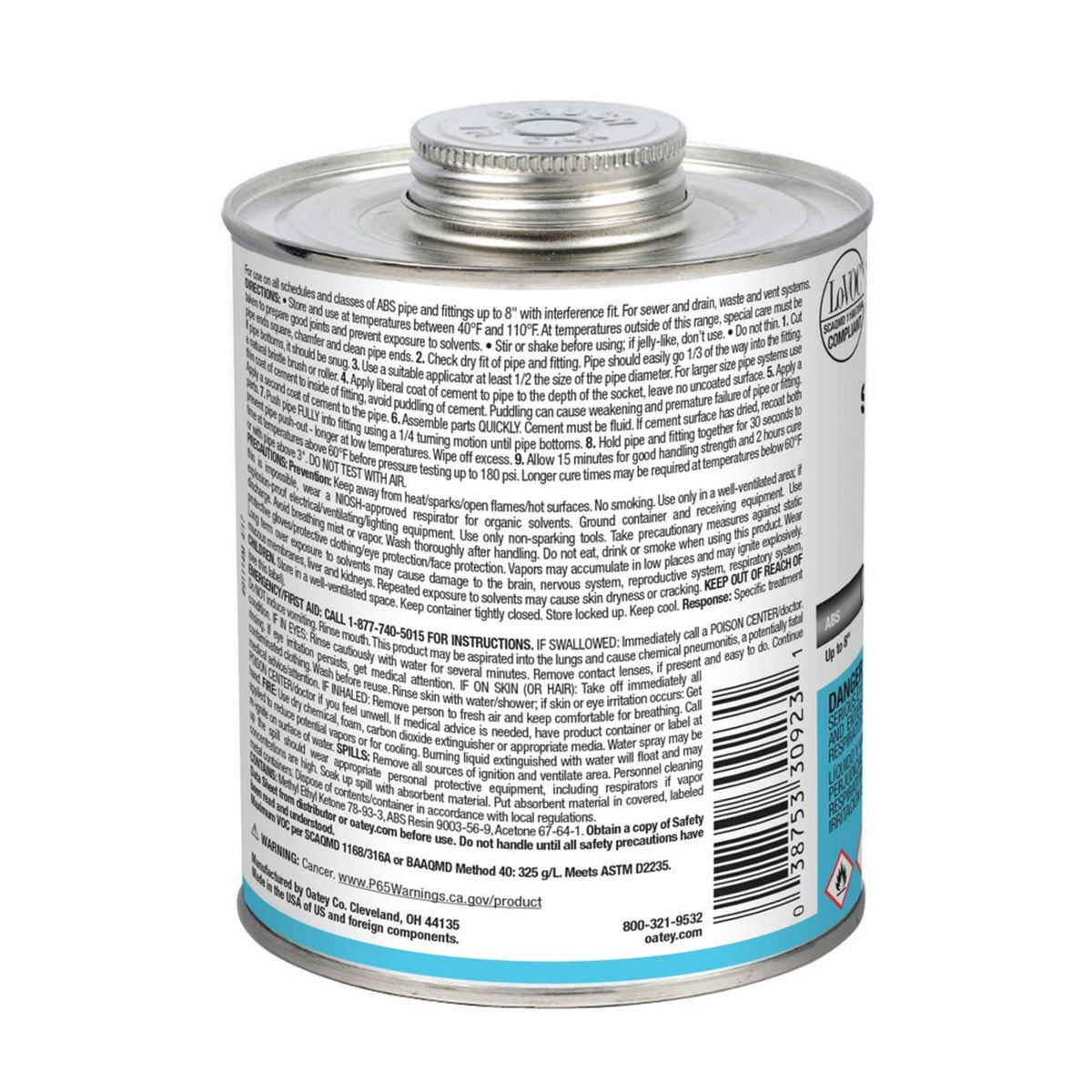 Oatey® 32 oz. ABS Medium Body Special Milky Clear Cement