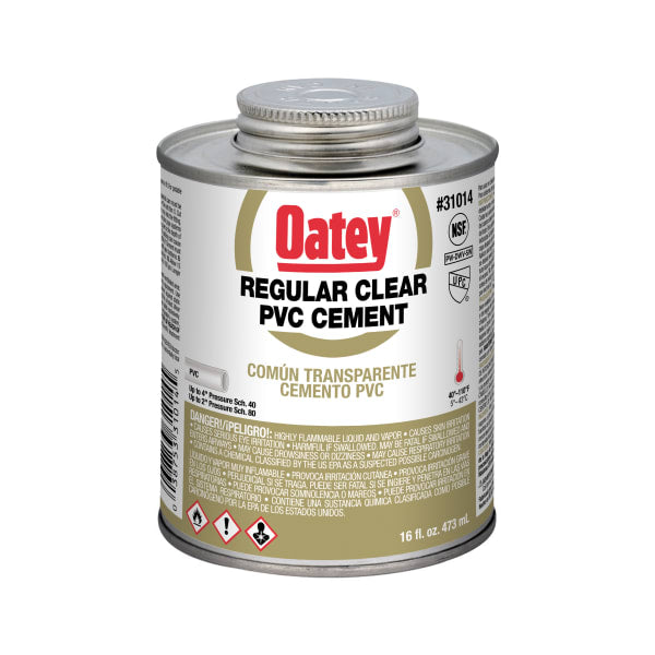 Oatey® 16 oz. PVC Regular Body Clear Cement