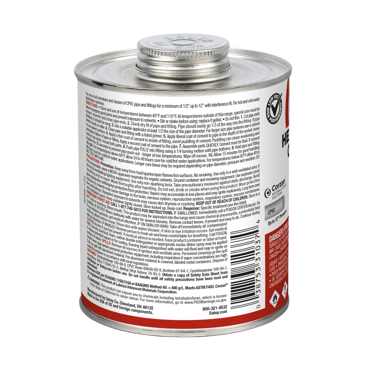 Oatey® 32 oz. CPVC Heavy Duty Gray Cement