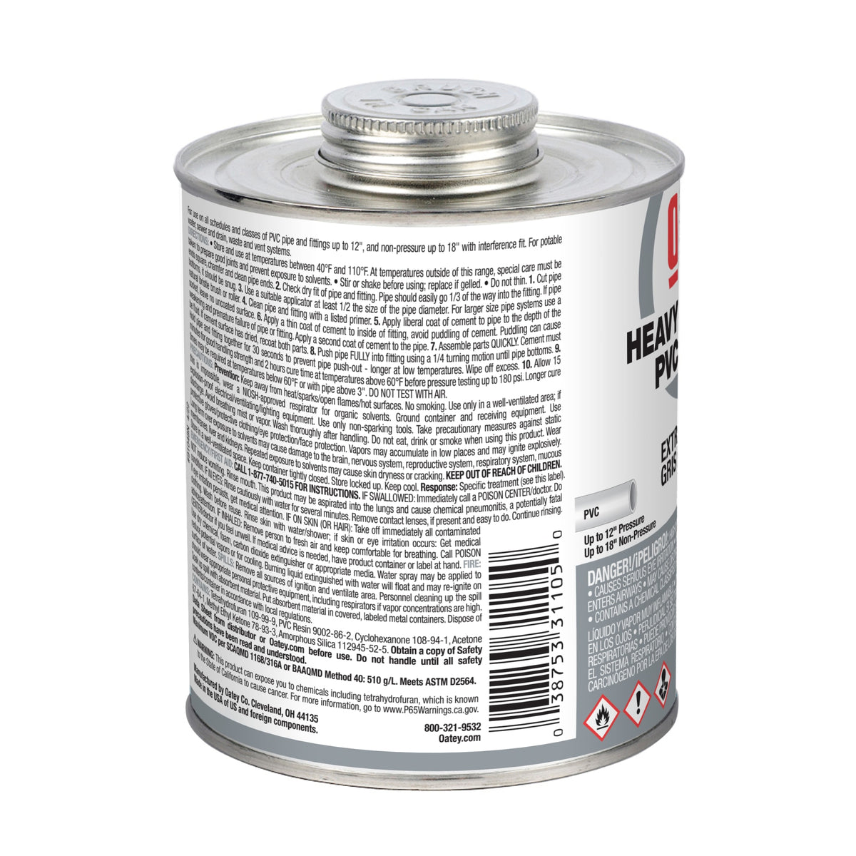 Oatey® 32 oz. PVC Heavy Duty Gray Cement