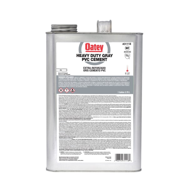 Oatey® Gallon PVC Heavy Duty Gray Cement