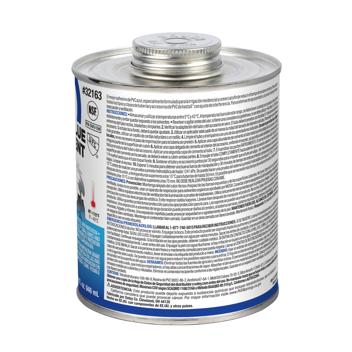 Oatey® 32 oz. PVC Blue Lava Hot Cement