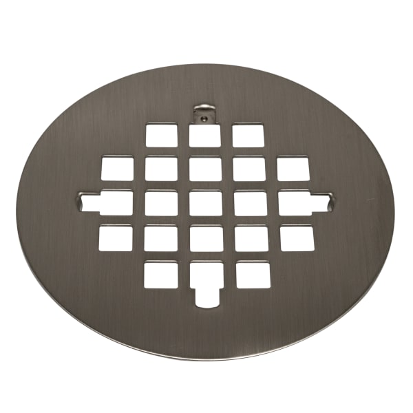 Oatey® Universal 4-1/4 in. Snap-Tite Round Shower Strainer in Brushed Nickel