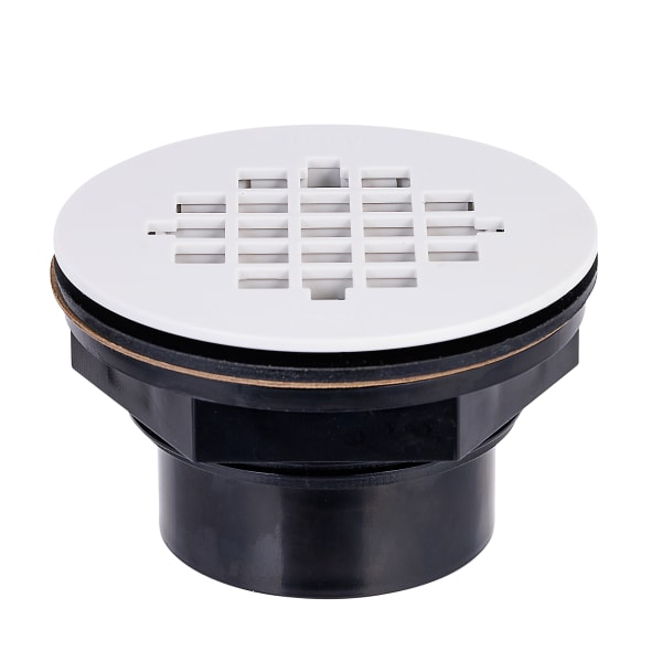 Oatey® 2 in. ABS Solvent Weld Shower Drain with Snap-In Plastic Strainer