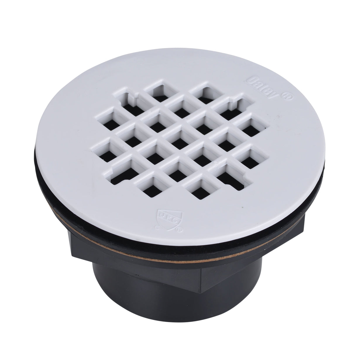 Oatey® 2 in. ABS Solvent Weld Shower Drain with Snap-In Plastic Strainer