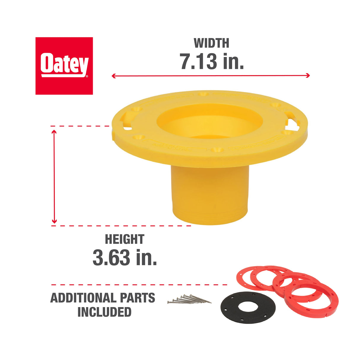 Oatey® Toilet Flange Extender Kit 1/4- 1 5/8 in.