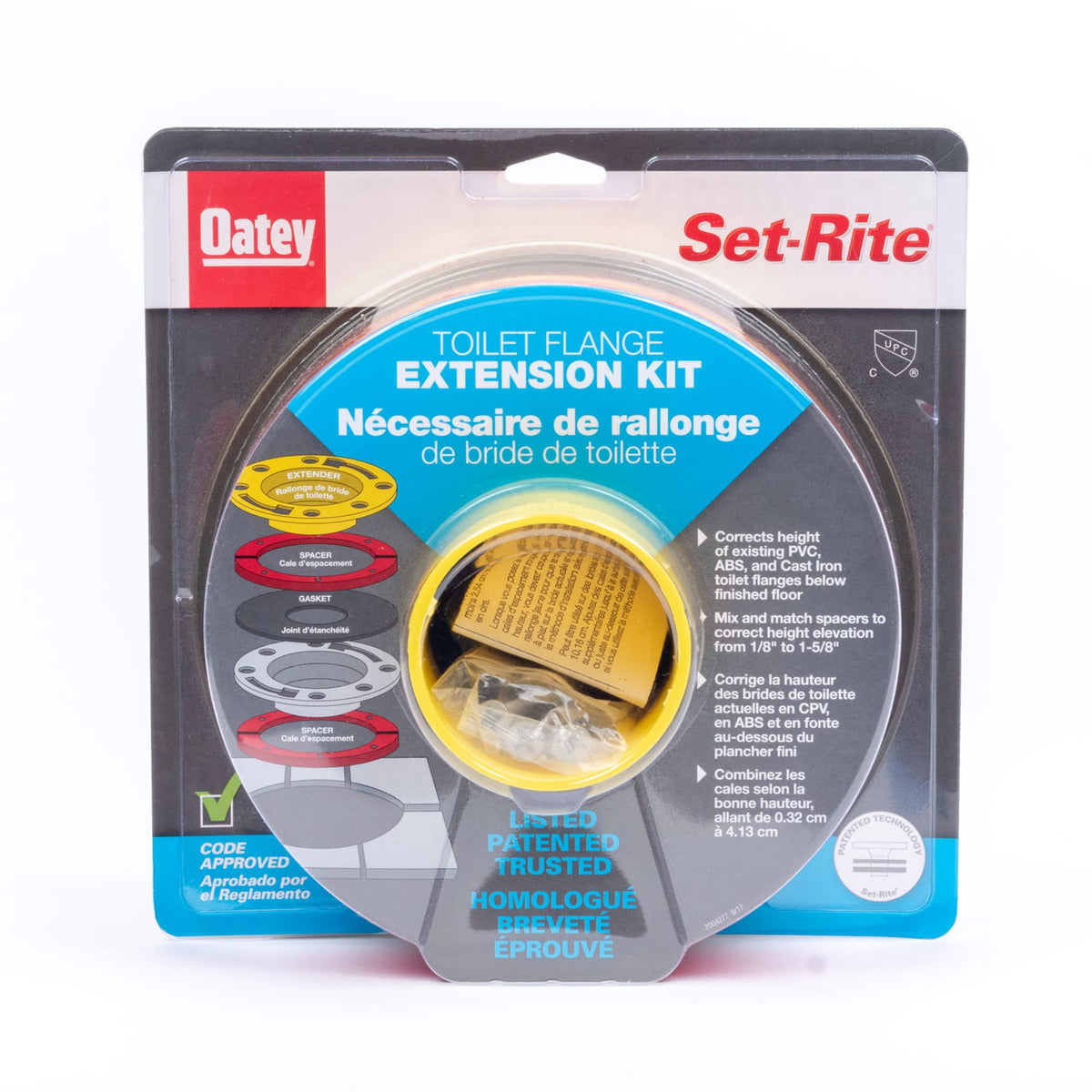 Oatey® Toilet Flange Extender Kit 1/4- 1 5/8 in.