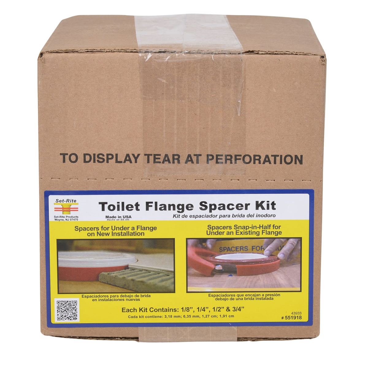 Oatey® Toilet Flange Spacer Kit with 4 Spacers