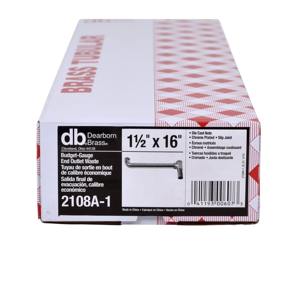 Dearborn® 1-1/2" x 16" Center To Center, Slip Joint - Budget Ga.