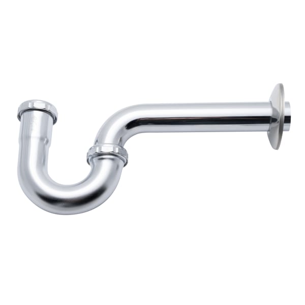 1-1/4" P-trap 17 Gauge Chrome Plated