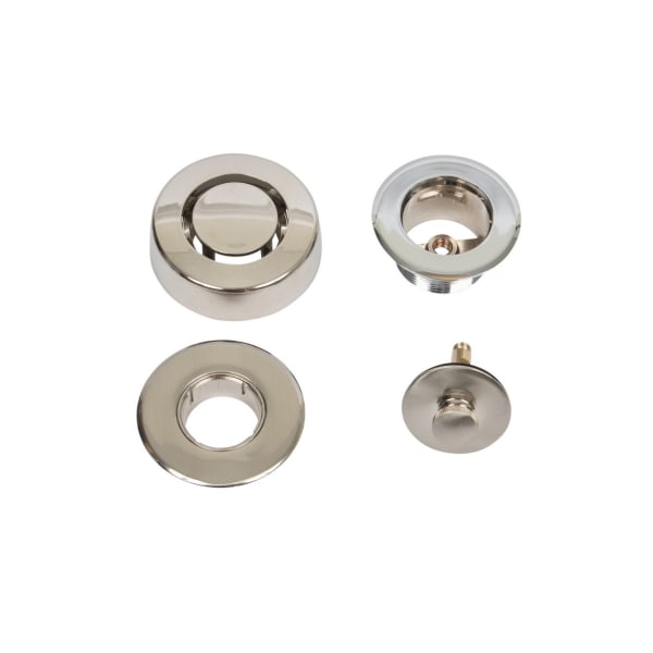 Dearborn® True Blue® Bath Waste Trim Kit with Uni-Lift Stopper in Brushed Nickel