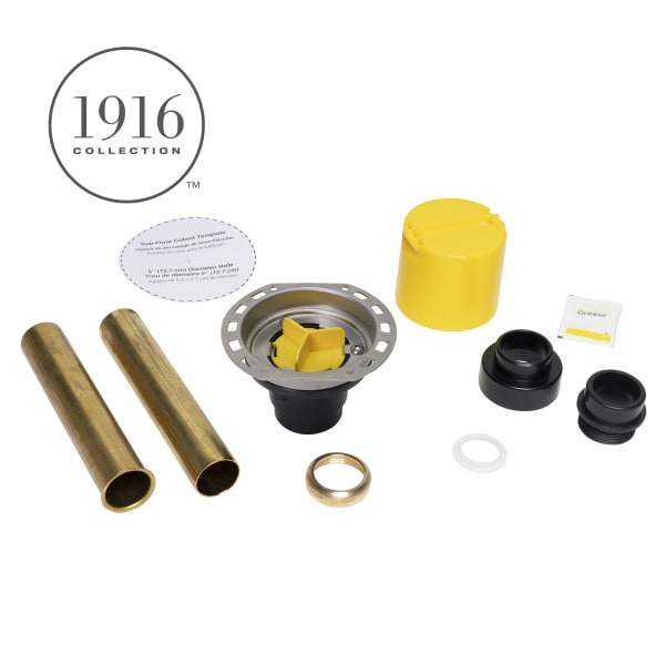 1916 Collection ABS Freestanding Tub Drain Kit with Stainless Steel Flange