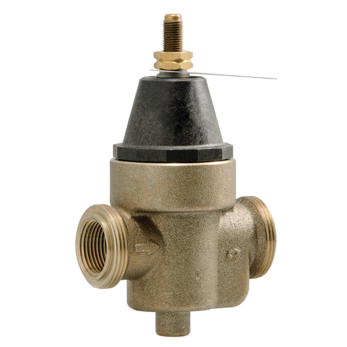 Watts 0009489 1" Lead Free Water Pressure Reducing Valve, NPT Female x NPT Female, Elastomer Disc, Max Work 400 psi, Adjust 25-75 psi
