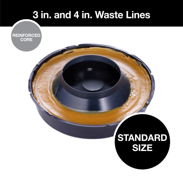 Harvey® No-Seep® 3 in. or 4 in. No. 3 Reinforced Wax Gasket with Sleeve