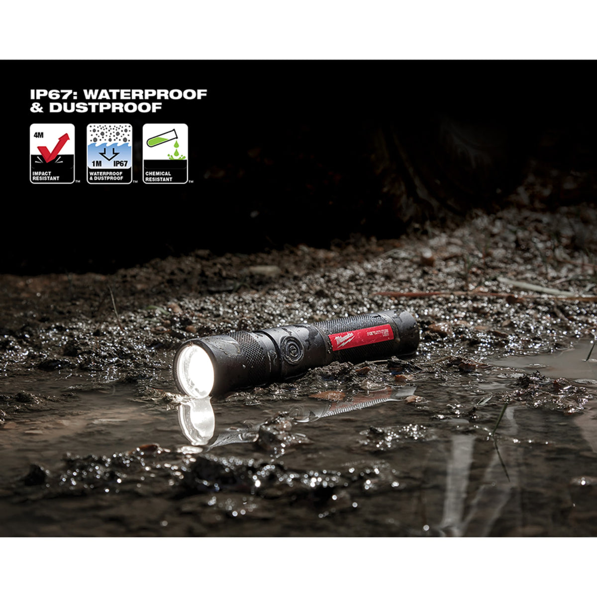 Milwaukee Tools USB Rechargeable 1100L Twist Focus Flashlight