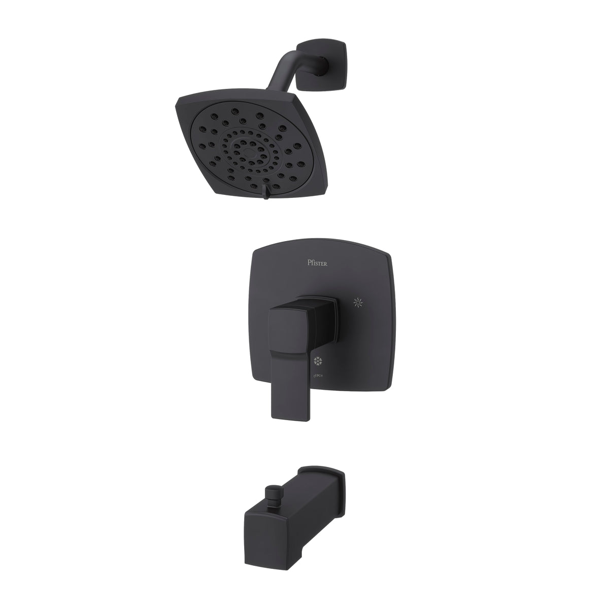 Pfister Faucets LG89-8DAB Deckard Single-Handle Tub & Shower Trim in Matte Black