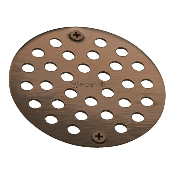 Moen 4 in. Shower Drain Cover for 3-3/8 in. Opening in Oil Rubbed Bronze