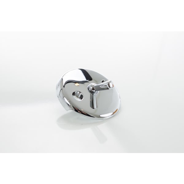 Round Overflow Plate w/Trip Lever Chrome